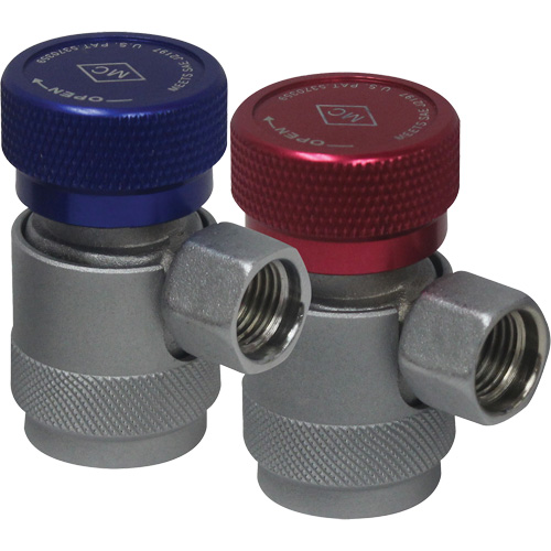 Coupleur rapide manuel R134a c&ocirc;t&eacute; haute pression avec verrouillage de s&eacute;curit&eacute; Equipex