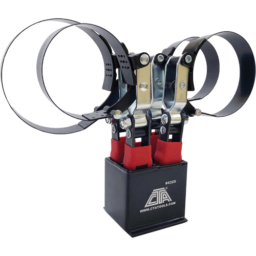 4 Pc. Oil Filter Wrench with Stand Equipex