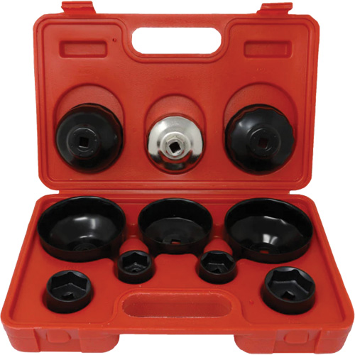 10 Pc. Oil Filter Wrench Kit Equipex