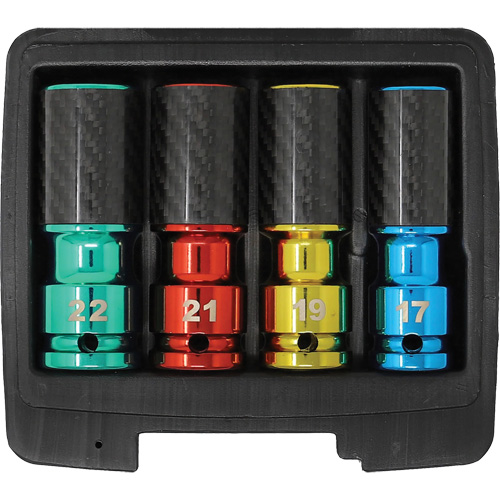 Lug Socket Set with Carbon Fiber Sleeves Equipex
