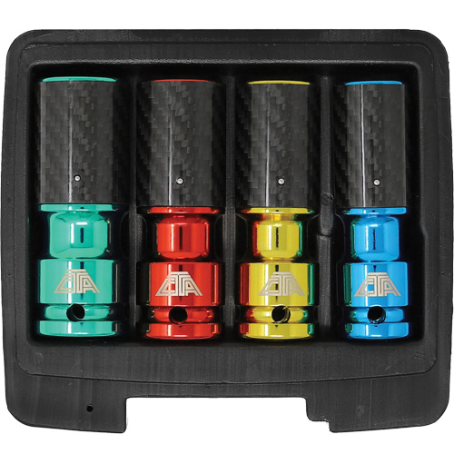 Lug Socket Set with Carbon Fiber Sleeves Equipex