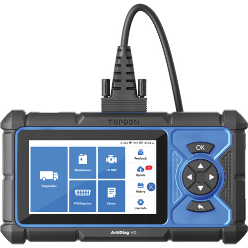 ArtiDiag HD 5" Heavy-Duty Scan Tool with Service Functions Equipex