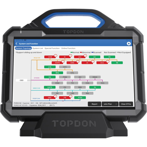 Outil de diagnostic Phoenix Max de niveau &eacute;quipement original de 13,3" avec station daccueil et oscilloscope &agrave; 4 voies Equipex