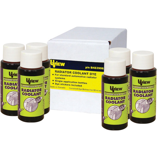 Bouteilles de colorant pour refroidissant de radiateur Equipex