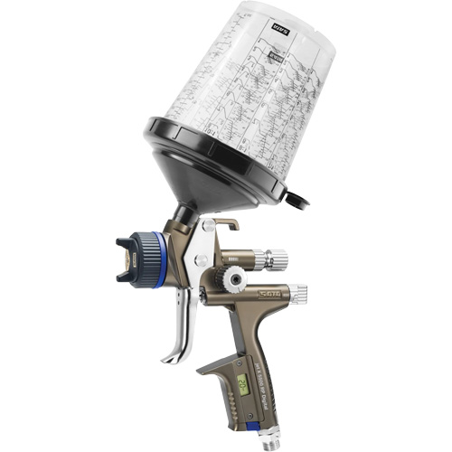 X5500 RP 1.3 O RPS D DIGI psi Premium Paint Spray Gun for Automotive Refinishing, 1/4" NPT Air Inlet, 10.24 CFM, 0.6 L/0.9 L Capacity, 0.17 PSI Equipex