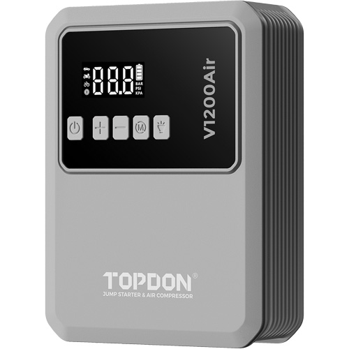 V1200Air 2-en-1: d&eacute;marreur de secours de 1200 A de pointe et gonfleur de pneus Equipex
