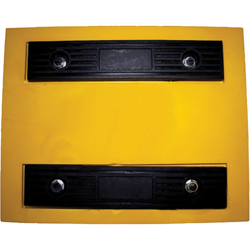 Wheel Chock, Polyurethane, Yellow, 15-1/4" W x 12-1/8" D x 10-3/4" H Equipex