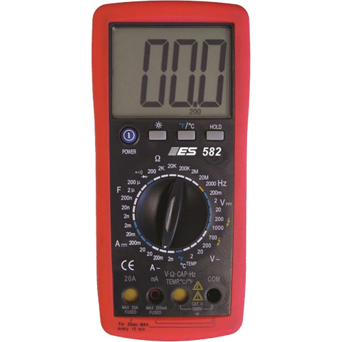 Deluxe Digital Multimeter with Amp Shutters Equipex
