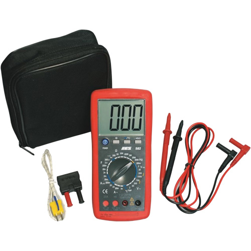 Deluxe Digital Multimeter with Amp Shutters Equipex