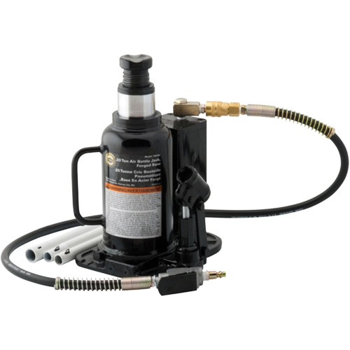 Cric-bouteille pneumatique, 20 tonne(s), Air comprim&eacute;/hydraulique, 18-3/4" Hauteur &eacute;lev&eacute;e Equipex