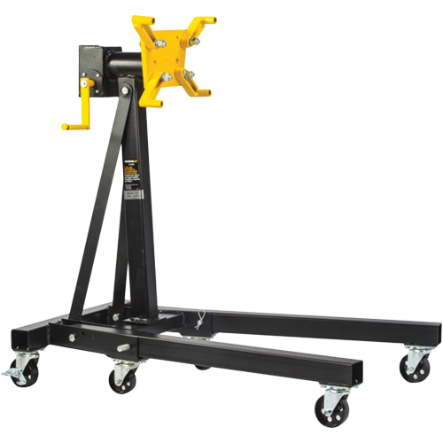1250 lbs. Rotating Head & Folding Engine Stand, 42-3/4" H Equipex