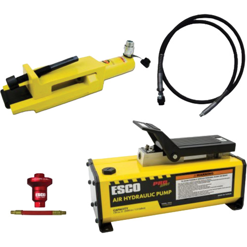 Ensemble de brise-talon pour pneus g&eacute;ants/&eacute;quipement de terrassement avec pompe hydraulique de 1/2 gallon Equipex