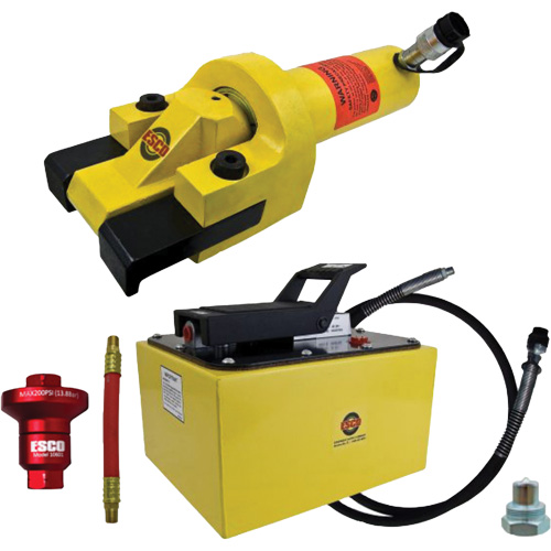 Ensemble de brise-talon pour pneus g&eacute;ants avec pompe hydraulique de 2 gallon Equipex