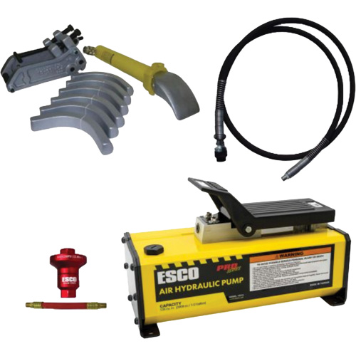 Ensemble de t&ecirc;te de brise-talon pour pneus g&eacute;ants avec pompe hydraulique de 1/2 gallon Equipex