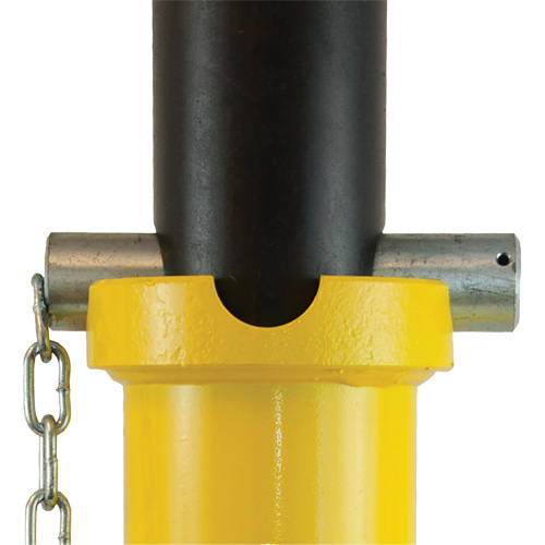 Support de v&eacute;rin &agrave; goupille, Tige verrouillable, Capacit&eacute; de 25 tonnes, 15-3/4" - 26-3/4" h Equipex