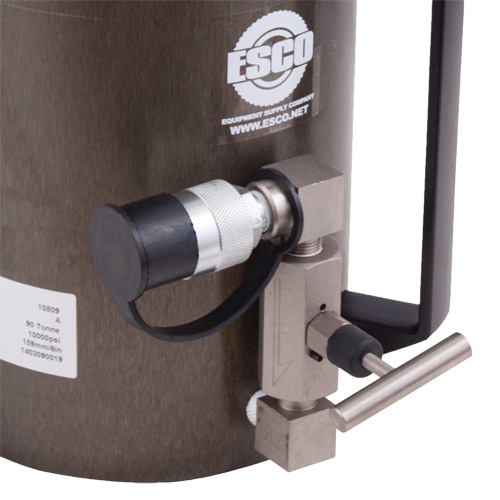 Cric de s&eacute;curit&eacute;, Col verrouillable, Capacit&eacute; de 100 tonnes, 13-37/100" - 19-3/5" h Equipex