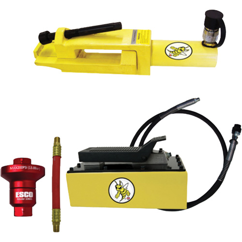 Ensemble de brise-talon pour pneus g&eacute;ants/&eacute;quipement de terrassement Yellow Jackit Equipex