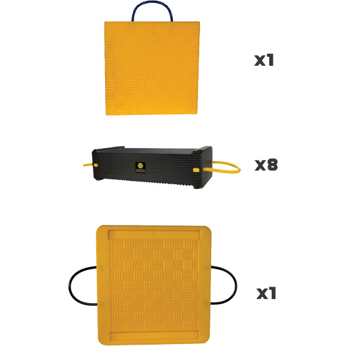 10-Piece CribLok Composite Cribbing System Kit Equipex