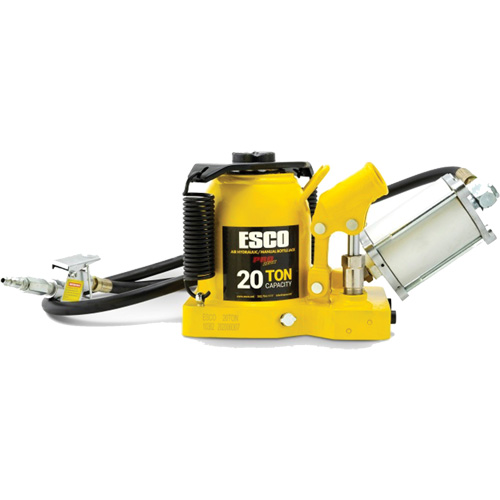 Cric bouteille de s&eacute;rie Pro "Shorty", 20 tonne(s), Air comprim&eacute;/hydraulique, 12-5/8" Hauteur &eacute;lev&eacute;e Equipex