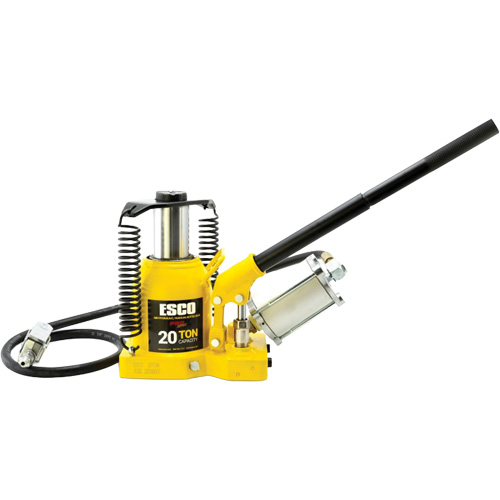Cric bouteille de s&eacute;rie Pro "Shorty", 20 tonne(s), Air comprim&eacute;/hydraulique, 12-5/8" Hauteur &eacute;lev&eacute;e Equipex