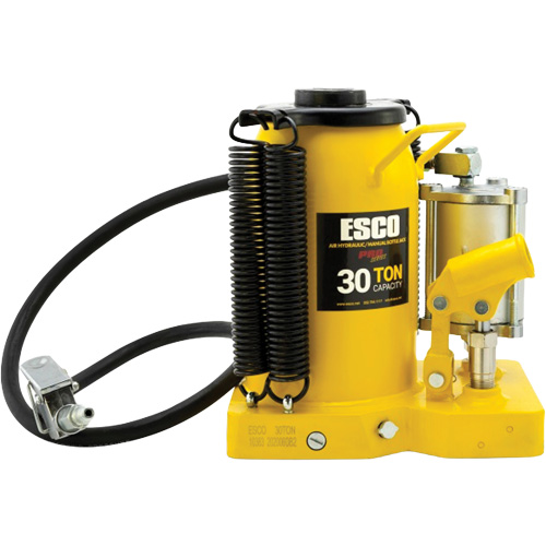 Pro Series  Bottle Jack, 30 tons, Air Hydraulic, 20" Raised Height Equipex