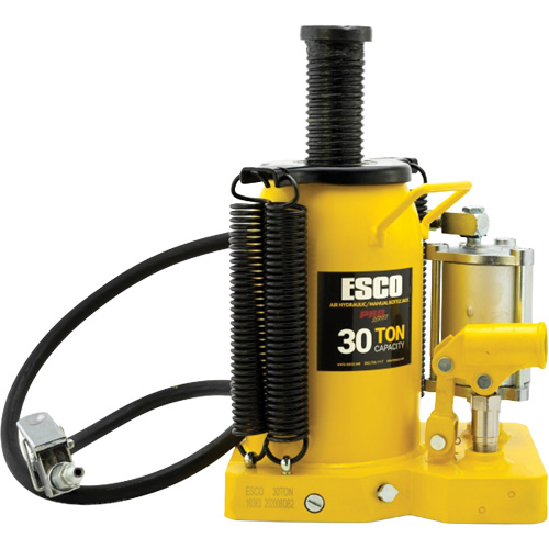 Pro Series  Bottle Jack, 30 tons, Air Hydraulic, 20" Raised Height Equipex