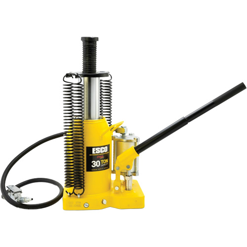 Pro Series  Bottle Jack, 30 tons, Air Hydraulic, 20" Raised Height Equipex
