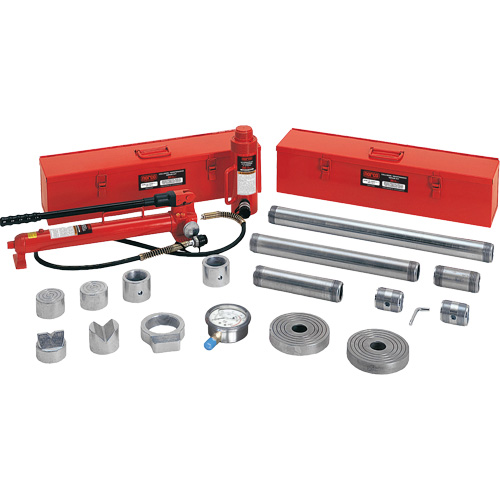 20-Ton Capacity Collision/Maintenance Repair Kit with Forged Adapters Equipex