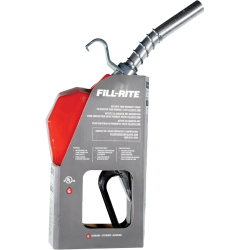 Red Automatic Gasoline Spout Nozzle Equipex