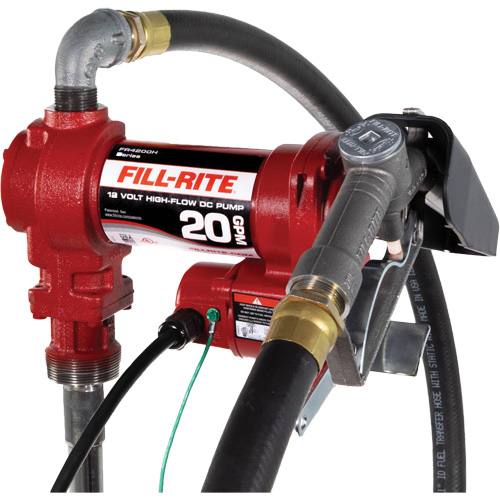 Pompe de transfert de carburant 12 V CC avec pistolet Equipex