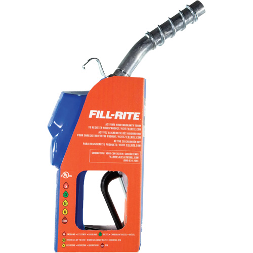 Blue Cold Weather Automatic Diesel Spout Nozzle Equipex