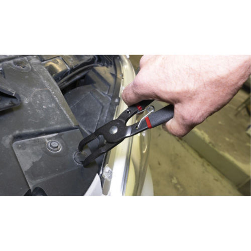 30° Push Pin Pliers with Dual Durometer Grips Equipex