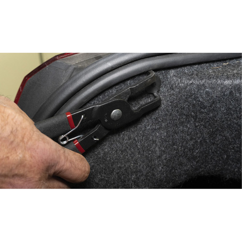 80° Push Pin Pliers with Dual Durometer Grips Equipex