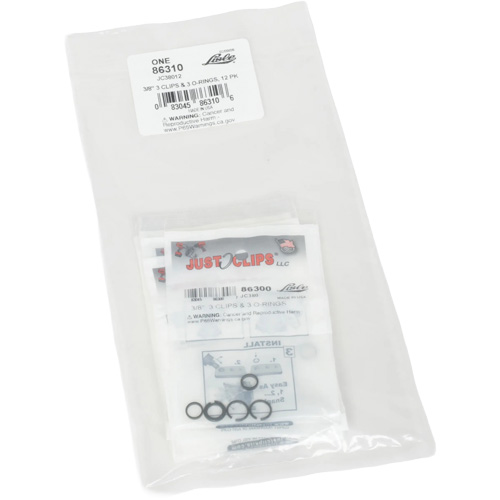 3/8" Clips & O-Rings Set - Bulk Equipex