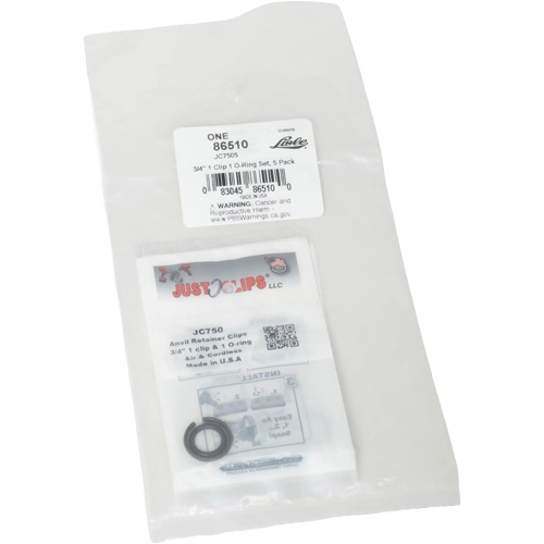 Jeu de clips et joints toriques de 3/4 po - en vrac Equipex