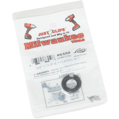 Jeu de clip et joint torique de 3/4 po pour Milwaukee Equipex