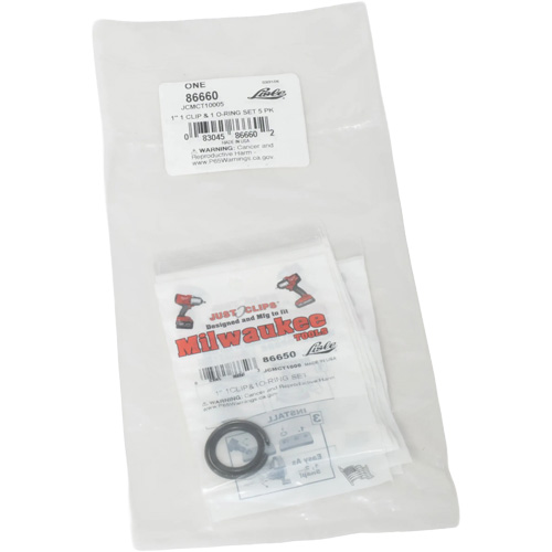 Jeu de clips et joints toriques de 1 po pour Milwaukee - en vrac Equipex
