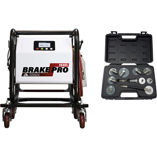 Short Frame Brake-Pro Pressure Brake Bleeder with Adapters Equipex