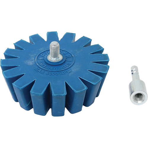 Roue &agrave; gomme &agrave; engrenage conique avec adaptateur d'arbre &agrave; connexion rapide Equipex