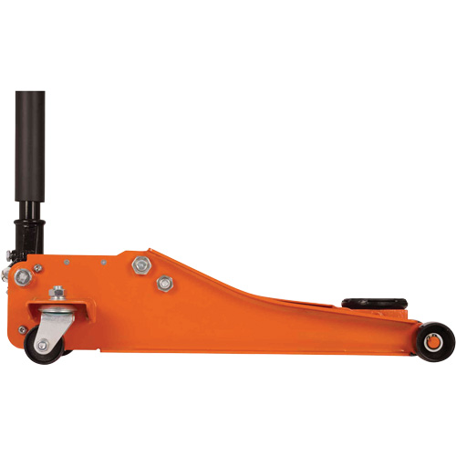 Cric de service &agrave; profil bas avec chandelles de s&eacute;curit&eacute;, 3 tonne(s) Capacit&eacute;, 2-19/20" Abaiss&eacute;e, 19-9/10" &eacute;lev&eacute;e, Hydraulique &agrave; main Equipex