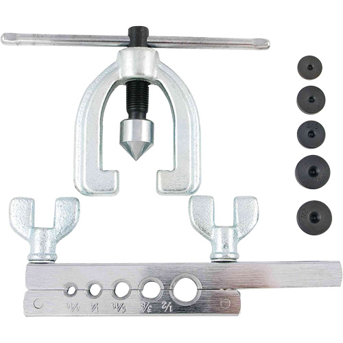 Trousse d'outils d'&eacute;vasement double SAE de 7 morceaux avec coffret moul&eacute; par soufflage Equipex