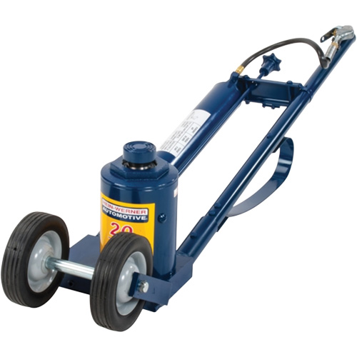 Cric pneumatique pour camion, 20 tonne(s) Capacit&eacute;, 9-1/2" Abaiss&eacute;e, 17-1/2" &eacute;lev&eacute;e, Air comprim&eacute;/hydraulique Equipex