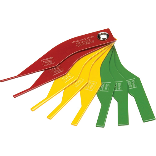 8-Piece Colour-Coded Brake Lining Thickness Gauge Equipex
