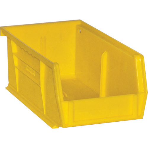 Bacs Hook-On Bins, 4" la x 3" H x 7" p, Jaune, Capacit&eacute; 10 lb Equipex