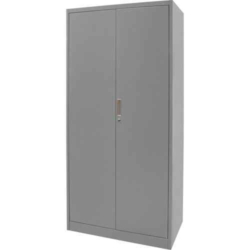 Hi-Boy Storage Cabinet, Steel, 4 Shelves, 72" H x 36" W x 18" D, Grey Equipex