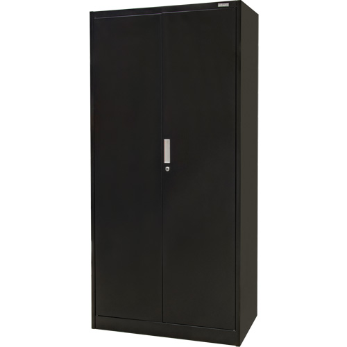 Hi-Boy Storage Cabinet, Steel, 4 Shelves, 72" H x 36" W x 18" D, Black Equipex