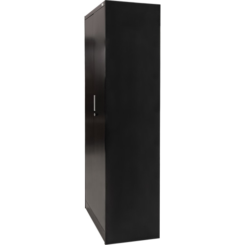 Hi-Boy Storage Cabinet, Steel, 4 Shelves, 72" H x 36" W x 18" D, Black Equipex