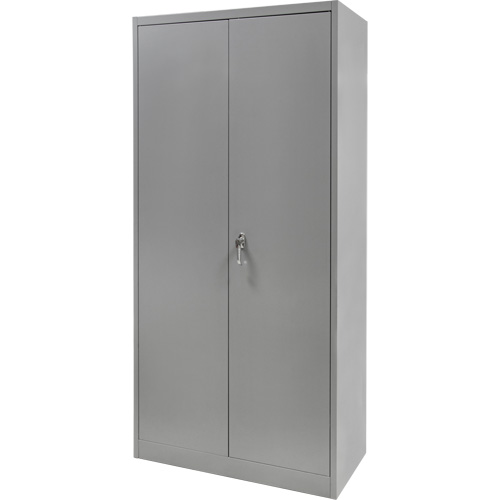 Armoire garde-robe, Acier, 36" la x 18" p x 72" h, Gris Equipex