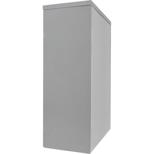Armoire de rangement &agrave; hauteur de comptoir, Acier, 2 Tablettes, 42" h x 48" la x 24" P, Gris Equipex