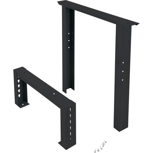 Industrial Duty Leg for Workbench, Steel, 24" D x 34" H, Single Equipex